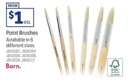 Officeworks Paint brushes offer