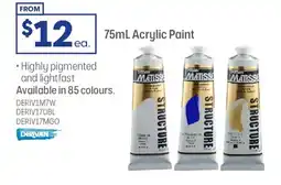 Officeworks Acrylic paint offer