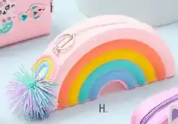 Officeworks Purrmaid rainbow silicone pencil case offer