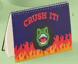 Officeworks Dino sketch book offer