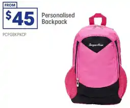 Officeworks Personalised Backpack offer