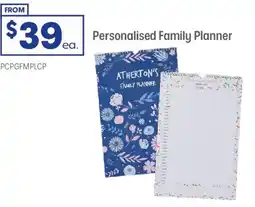 Officeworks Personalised Family Planner offer