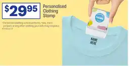 Officeworks Clothing Stamp offer