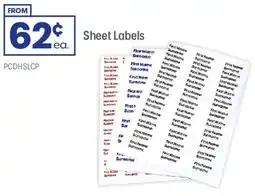 Officeworks Sheet Labels offer