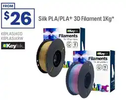 Officeworks Keytek PLA Silk 3D Filament Gold offer