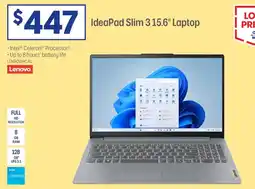Officeworks Lenovo ideapad slim 3i n150 laptop offer