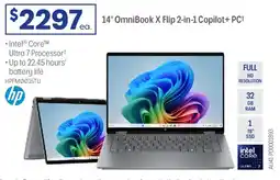 Officeworks Hp omnibook x flip intel core ultra 7 copilot+pc offer