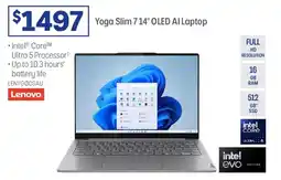 Officeworks Lenovo yoga slim 7i oled core ultra 5 ai pc offer