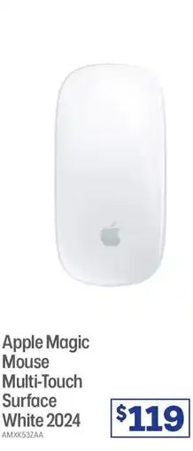 Officeworks Apple magic mouse multi-touch surface white 2024 offer