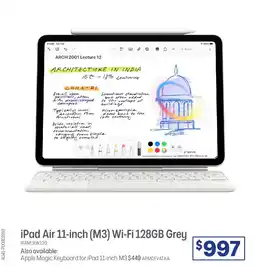 Officeworks Ipad air (m3) wifi space grey offer