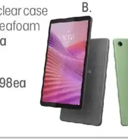 Officeworks Lenovo tab one 4g lte tablet with clear case offer