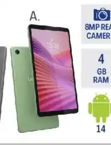 Officeworks Lenovo tab one green tablet with clear case offer