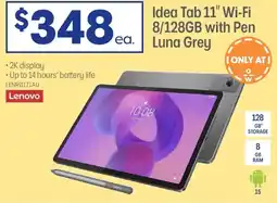 Officeworks Lenovo idea tab wifi with pen luna grey offer