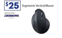 Officeworks J.Burrows Ergonomic Vertical Mouse Black offer