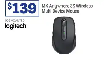 Officeworks Logitech mx anywhere 3s mouse graphite offer