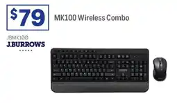 Officeworks J.burrows mk100 wireless keyboard & mouse combo offer