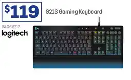 Officeworks Logitech g213 prodigy gaming keyboard offer