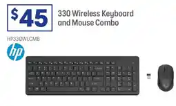 Officeworks Hp 330 wireless keyboard and mouse combo offer