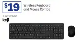 Officeworks Keji wireless keyboard and mouse combo offer