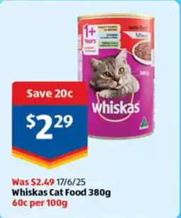 ALDI Whiskas cat food offer