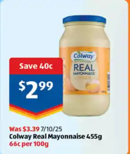 ALDI Colway real mayonnaise offer
