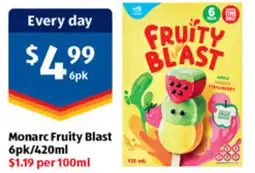 ALDI Monarc fruity blast offer
