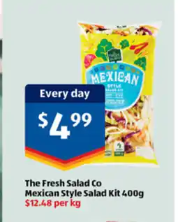 ALDI The fresh salad co mexican style salad kit offer