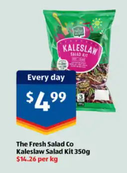 ALDI The fresh salad co kaleslaw salad kit offer