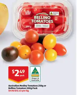 ALDI Australian medley tomatoes or bellino tomatoes offer