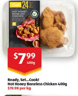 ALDI Ready, set...cook! hot honey boneless chicken offer