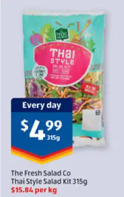 ALDI The fresh salad co thai style salad kit offer