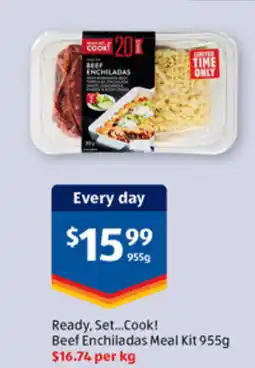 ALDI Ready, set...cook! beef enchiladas meal kit offer