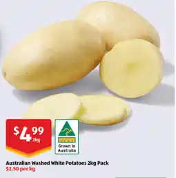 ALDI Australian washed white potatoes pack offer