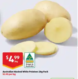 ALDI Australian washed white potatoes pack offer