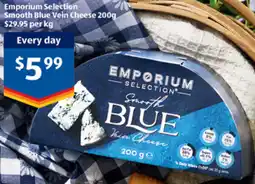 ALDI Emporium selection smooth blue vein cheese offer