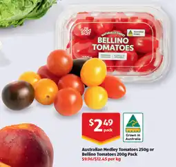 ALDI Australian medley tomatoes or bellino tomatoes offer
