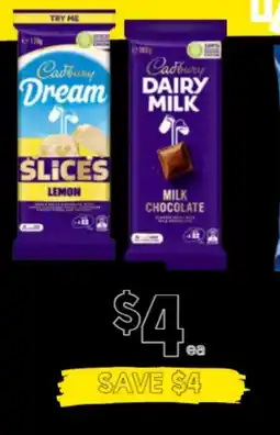 Drakes Cadbury dream slices lemon or cadbury dairy milk offer