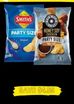 Drakes Smith's original or red rock deli honey soy chicken offer