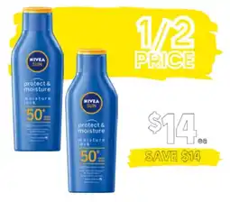 Drakes Nivea sun protect & moisture offer