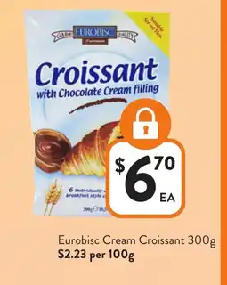 Foodworks Eurobisc cream croissant offer