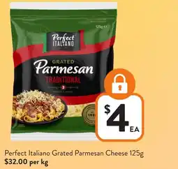 Foodworks Perfect italiano grated parmesan cheese offer