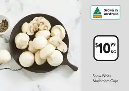 Foodworks Snow white mushroom cups offer