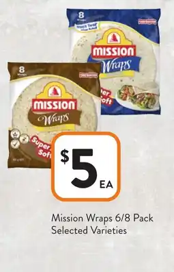 Foodworks Mission wraps offer