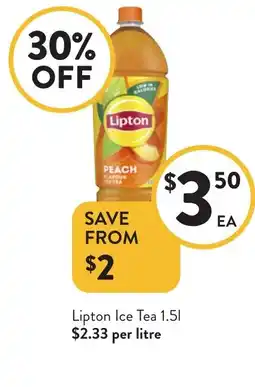 Foodworks Lipton ice tea offer