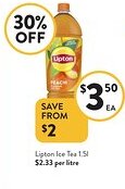 Foodworks Lipton ice tea offer