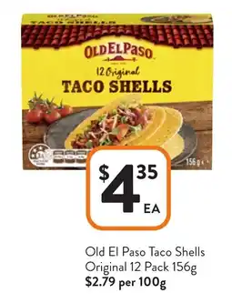 Foodworks Old el paso taco shells original offer