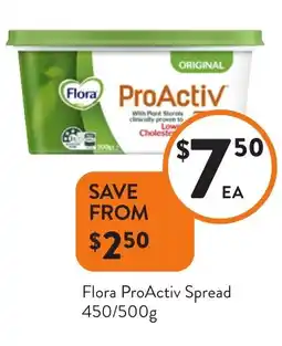 Foodworks Flora proactiv spread offer