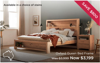 Snooze Oxford Queen Bed Frame offer