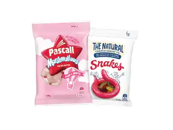 Foodland Cadbury, pascall or the nautral confectionery co. bags 160-350g offer