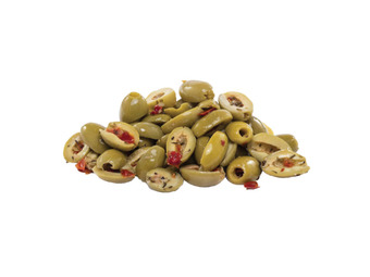 Foodland Ausfresh marinated split green olives or green olives with chilli & garlic offer